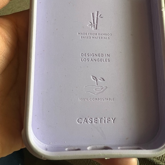 Casetify iPhone 14 Pro Case Mel Stringer Purple Strawberry Protective EUC - Picture 5 of 10